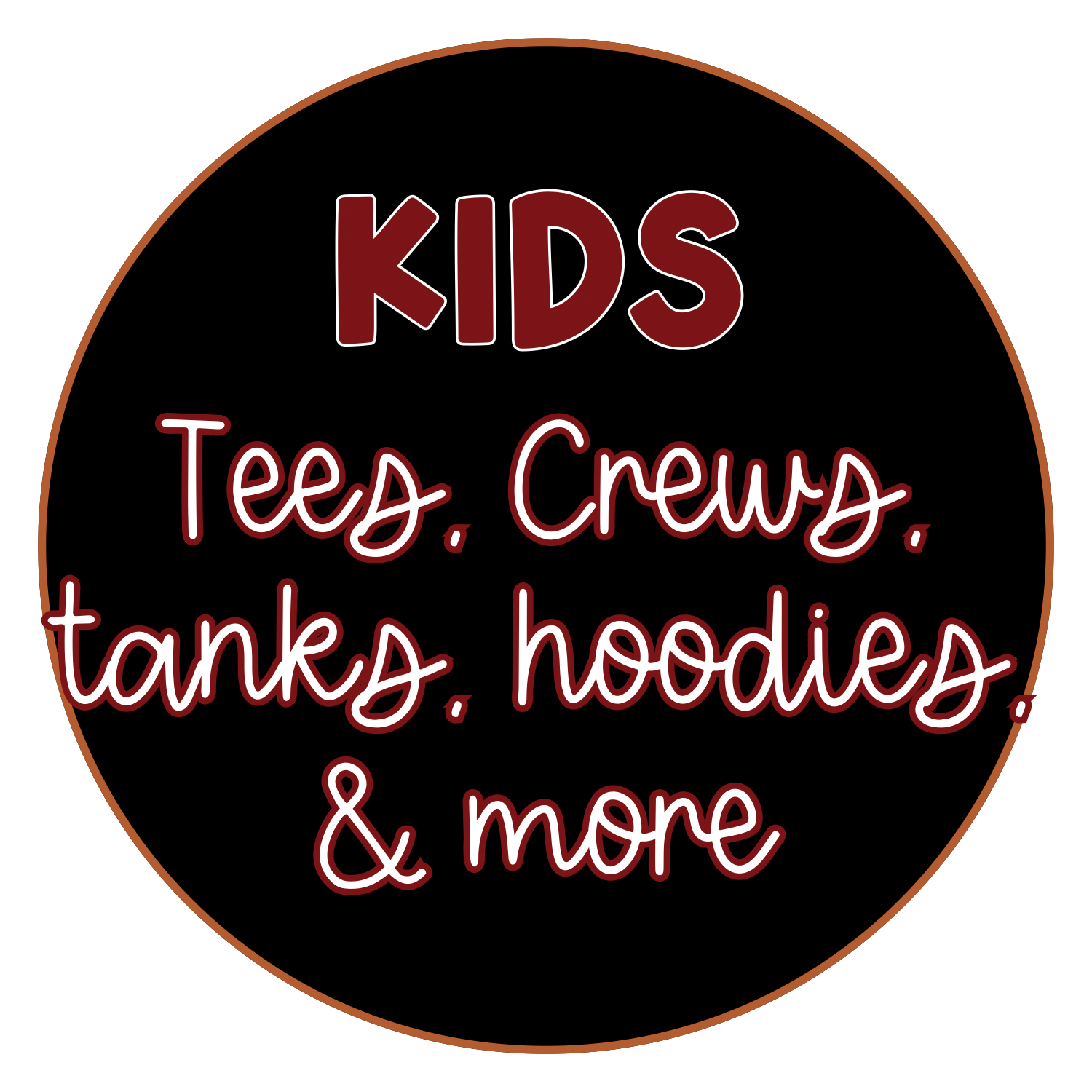 Kids Tees, Crews, Tanks, & Hoodies