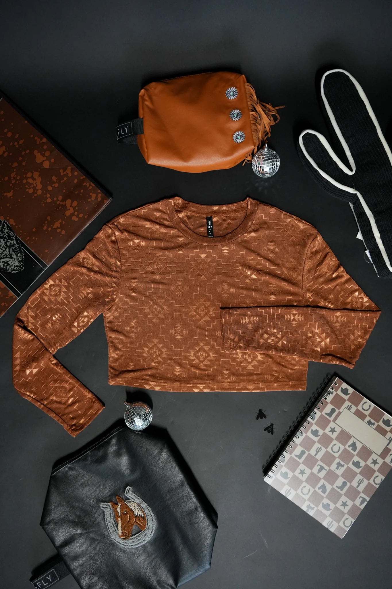 Rust Aztec longsleeve  *rts