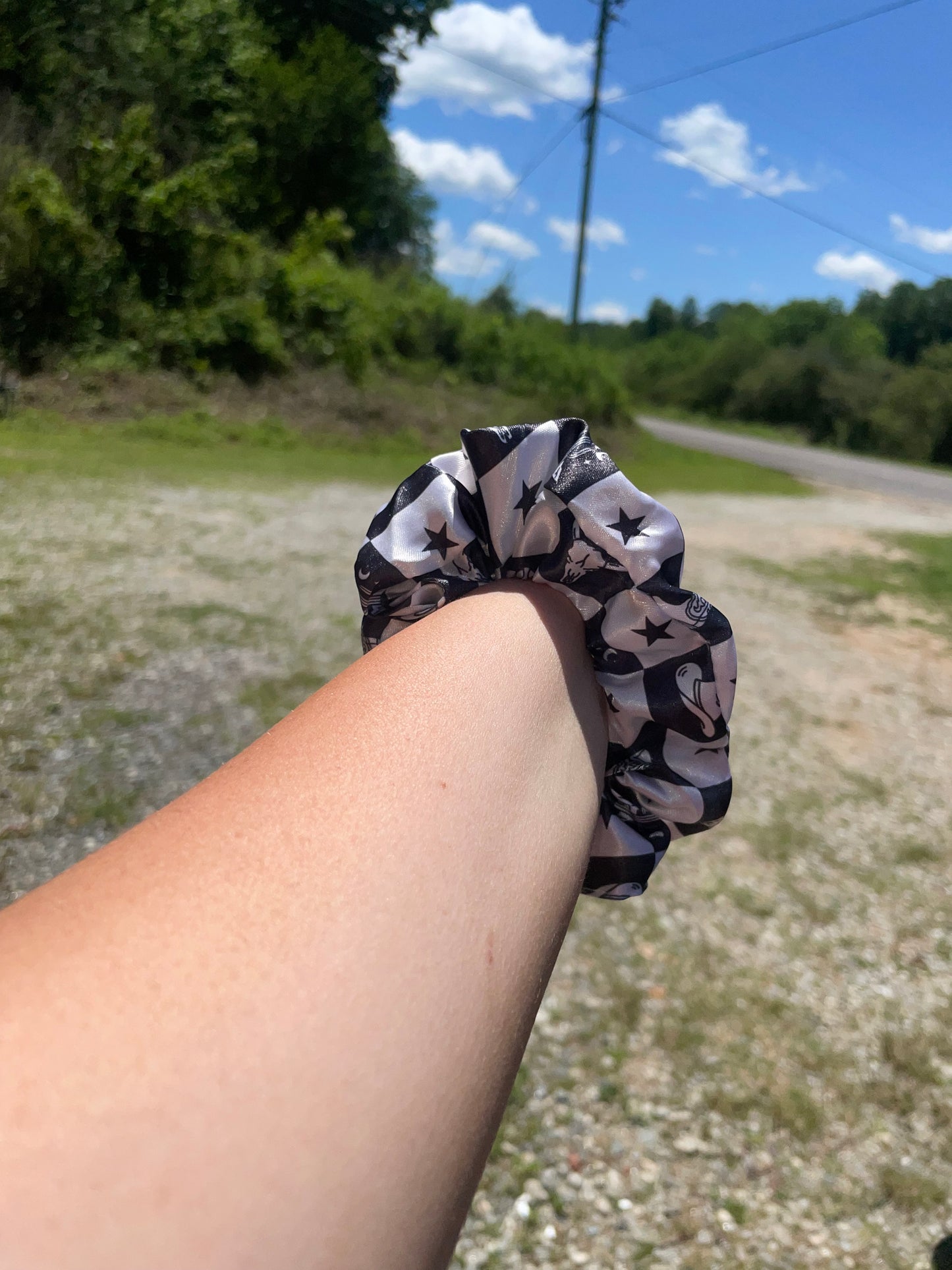 Western scrunchie choose your print *ready to ship*